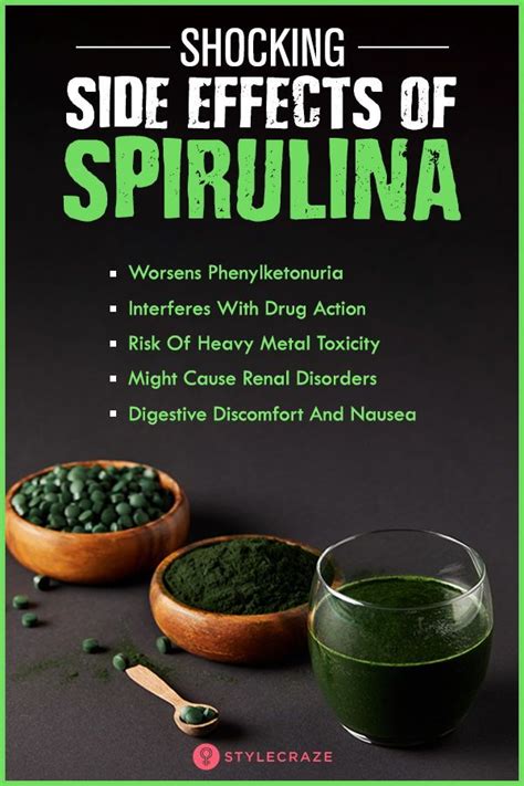 spirulina chlorella side effects